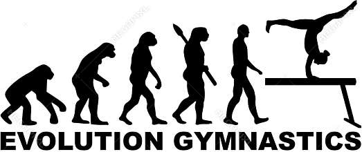 Evolution gymnastics with balance beam