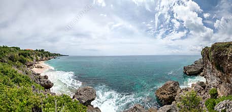 Kubu Beach beautiful cliff and ocean