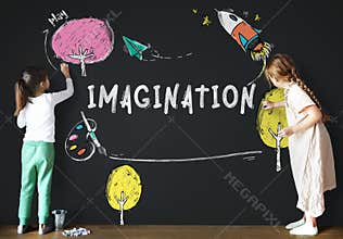 Children Imagination Learning Icon Concept