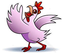 Smiling chicken