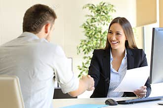 Successful job interview