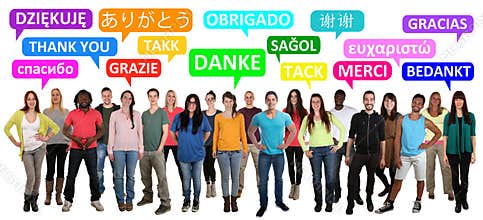 Thank you saying multi ethnic group of young people