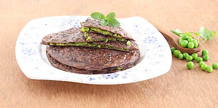Healthy Indian Food Ragi Paratha