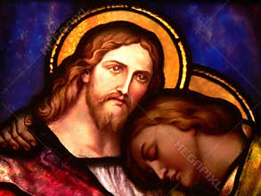 Jesus and St John