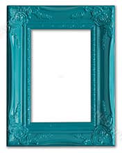 Blue picture frame