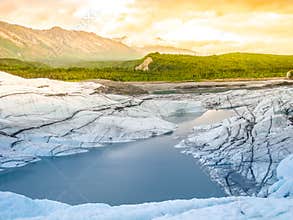 Matanuska Glacier melting