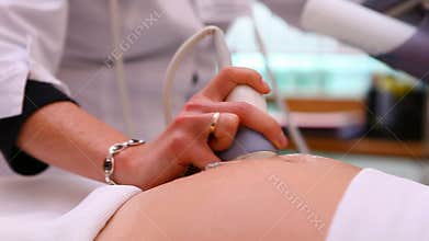 Pregnant girl, ultrasound