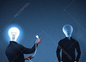 Bulb-head people interaction