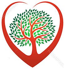 Heart tree logo