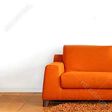 Orange sofa