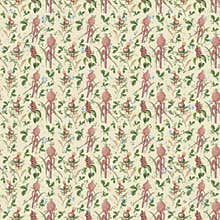 Old seamless repeat botanic floral pattern wallpaper