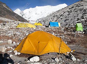Base Camp of Island Peak (Imja Tse) near Mount Everest