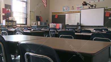 Empty classroom