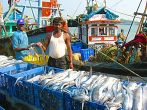 Fisherman with his catch