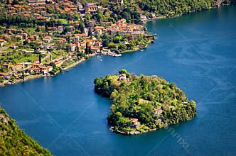 Isola Comacina nel Lago di Como