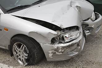 Crashed car