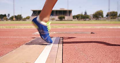 Sportsperson doing long jump