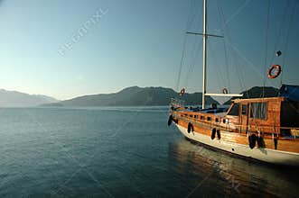 Boat in the morning