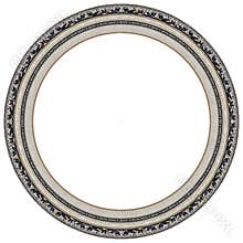 Oval silver picture frame