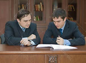 Lawyers consider the contract