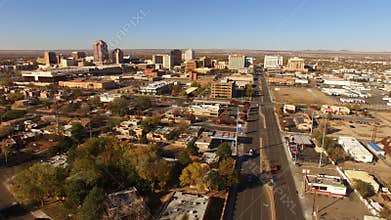 Sunrise Comes Albuquerque New Mexico Downtown City Skyline