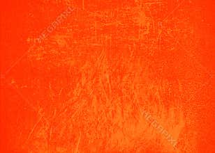 Orange bright abstract background texture with scratches and spray paint. Blank background design banner.
