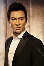 Andy lau tak wah, Hong Kong actor wax statue at madame tussauds in hong kong