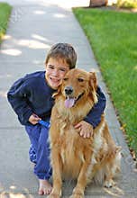 Boy and Dog