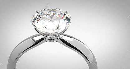 Solitaire diamond ring