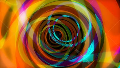 Beautiful abstract trip seamless animation. Hallucinations animation circles