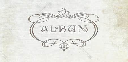 100 year old vintage album cover background