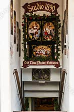Leavenworth, USA - September 16, 2018: Downtown of small bavarian styled village in the Cascade Mountains