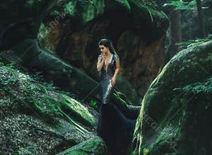 A young mysterious girl