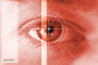 Iris eye scan
