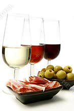 Sherry wine and tapas