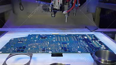 Automation machine in modern manufacturing.