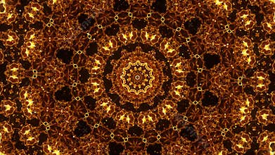 Gold kaleido abstraction