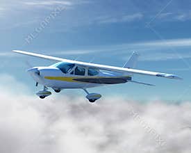 Cessna in flight