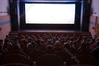 Cinema auditorium with people