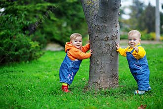 Babies standing