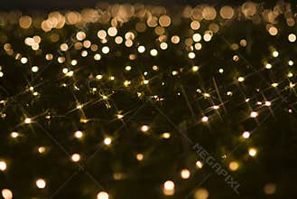 Christmas holiday lights effects sparkling sequins