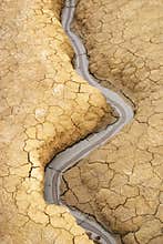 Arid ground /mud river
