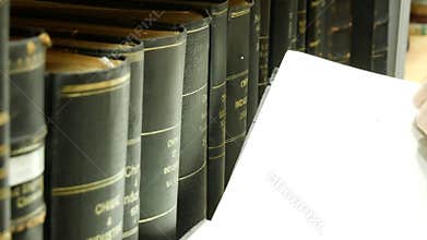 Shelf with books - I found a book in the library