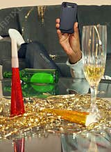 New years eve party selfie