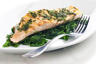 Grilled salmon
