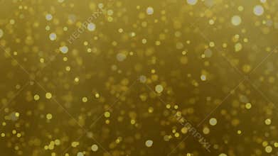Gold particle blur light background for christmas