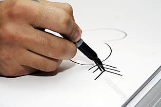 Hand draw heart
