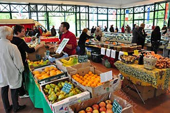 Weekend Farmer's Market in France
