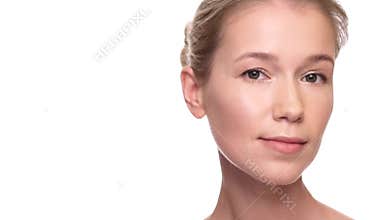 Beautiful middle age woman with perfect skin