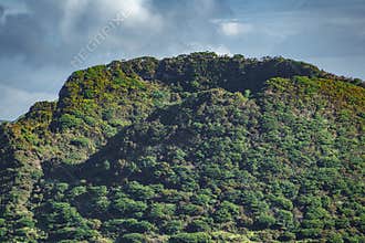 Detail of volcano crater in Azores islands, Terceira